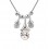 Crystal Globes - colier cu cristale Swarovski placat cu platina