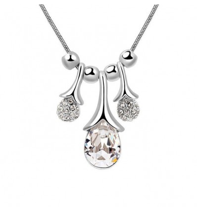 Crystal Globes - colier cu cristale Swarovski placat cu platina