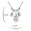 Crystal Globes - colier cu cristale Swarovski placat cu platina