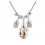 Crystal Globes Amber -  Colier cu cristale swarovski placat cu platina