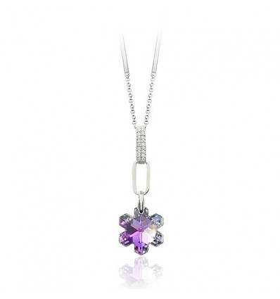 Fulg de nea - Colier cu cristale Swarovski
