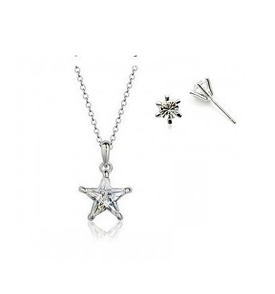 Winter Stars - Set de colier si cercei cu cristale Swarovski