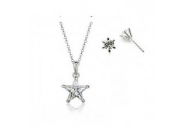 Winter Stars - Set de colier si cercei cu cristale Swarovski