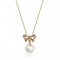 Pearl Ribbon - colier placat cu aur