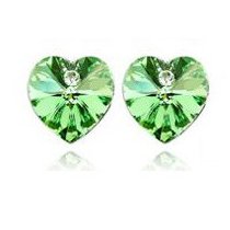 Cercei inimioara cu cristale Swarovski Elements