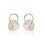 Twisted heart - cercei decorati cu opal si cristale Swarowski