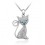 Shiny Kitty - Colier cu cristale Swarovski