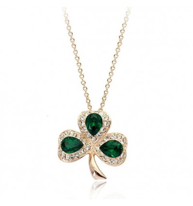 Green Luck - colier cu cristale Swarovski