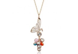 Spring Mood - colier placat cu aur si cristale Swarovski