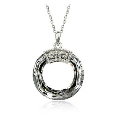 Circle of Love - colier placat cu aur si cristale Swarovski