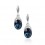 Blue Crystal Drops - cercei cu cristale austriece