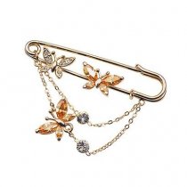 Golden Spring - brosa cu cristale Swarovski