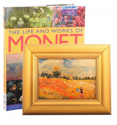 Tablou "Campul cu maci" Claude Monet si album de arta