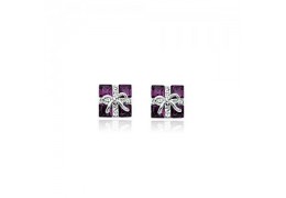 Happy Gifts - Cercei cu cristale austriece violet