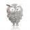 Crystal Owl - brosa cu cristale Swarovski