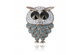 Crystal Owl - brosa cu cristale Swarovski