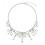 Colier cu cristale Swarovski albe "Arabesque"