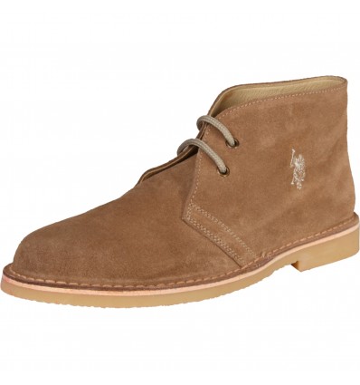 Pantofi din piele bej U.S. Polo