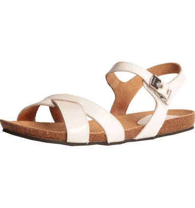 Benira - Sandale din piele Dr Scholl's albe