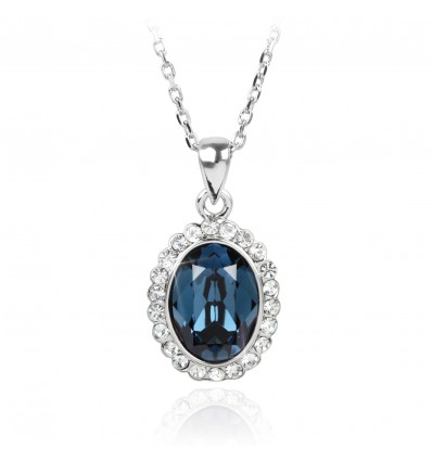 Blue Passion - Colier cu cristale Swarovski