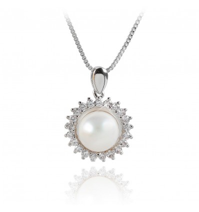 Magic Pearl - Colier cu perla si cristale - PARURE MILANO