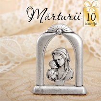 Statuete argintate - oferta de 10 marturii de nunta