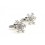Winter star - butoni placati cu platina