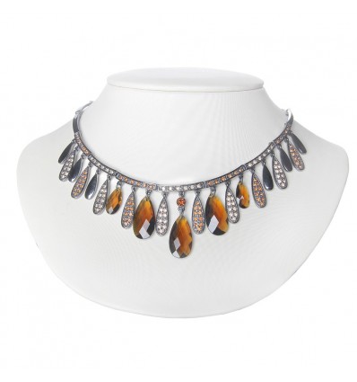 Colier cu cristale Swarovski GARNET - PARURE Milano