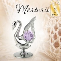 Lebada cu cristale Swarovski - oferta de 5 marturii nunta