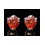 Cercei cu cristal " Red Heart"