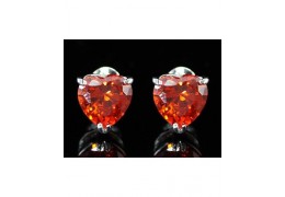 Cercei cu cristal " Red Heart"