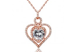 Colier din argint 925 Rose Gold Heart