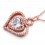 Colier din argint 925 Rose Gold Heart