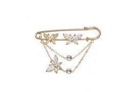 Brosa cu cristale Swarovski "Golden Spring"