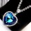 Colier cu cristale Swarovski Elements " Heart of the Ocean"