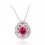 Colier cu cristale Swarovski PARURE - Milano - "Pink Delight"