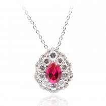 Colier cu cristale Swarovski PARURE - Milano - "Pink Delight"