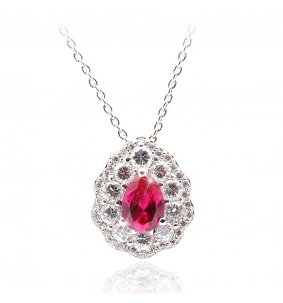 Colier cu cristale Swarovski PARURE - Milano - "Pink Delight"