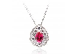 Colier cu cristale Swarovski PARURE - Milano - "Pink Delight"