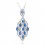 Colier cu cristale Swarovski - "Oscar Blue" - PARURE MILANO