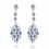 Cercei cu cristale Swarovski - "Oscar Blue" - PARURE MILANO