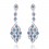 Cercei cu cristale Swarovski - "Oscar Blue" - PARURE MILANO