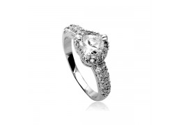 Inel cu cristale cubic zirconia - "True Romance"