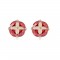 Cercei placati cu aur - "Strawberry Red"