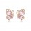 Cercei Placati cu aur - "Delicate Pink"