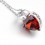 Pandantiv din argint cu cristale Swarovski Elements - "Heart of Love"