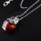 Pandantiv din argint cu cristale Swarovski Elements - "Heart of Love"