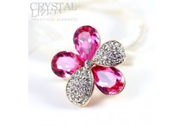 Brosa cu cristale Swarovski Elements - "Pink Spring"