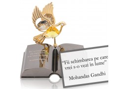 Ghandi-despre schimbare-Citat motivational Swarovski