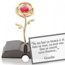 Goethe - despre viata -  Colectia "Citate motivationale cu cristale Swarovski"